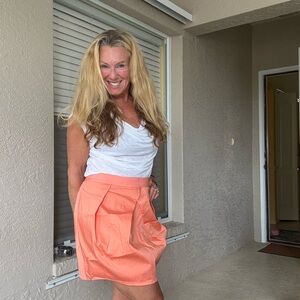 J. Crew Peach A-Line Skirt